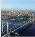 View of the confluence of the Blue and White Nile rivers in Khartoum. Photo from Corinthia Hotel Khartoum.